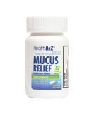 HealthA2Z Mucus Relief Guaifenesin 600 mg 75 Tablets | 12 Hour Expectorant for Chest Congestion Relief | No Benzene | Extended Release - Buy Online on GoSupps.com