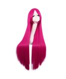 MapofBeauty 40 Inch Hot Pink Cosplay Wig for Women - Unique Long Straight Hair - Buy Online on GoSupps.com