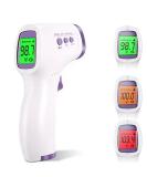 Non-Contact Infrared Digital Thermometer for Adults - 2-in-1 Body & Surface Fever Monitor in Pink & White | Fast International Shipping - Buy Online on GoSupps.com