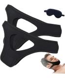 Veralabs Airflow Jaw Strap - Breathable Stop Snoring Chin Strap Solution (2-Pack Black) for a Restful Night's Sleep - Buy Online on GoSupps.com