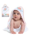 Mother's Choice Hooded Baby Towel Set with 5 Face Cloths | Lightweight Cotton Rich Absorbent | Large 75x75cm Baby Bath Towel for Newborn Boys and Girls | Turtle Design - Buy Online on GoSupps.com