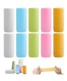 YUBIRD 10 PCS Elastic Sleeves for Leak Proofing Travel Silicone Leak Proof Sleeve Travel Covers Silicone Travel Sleeves for Toiletries Travel Toiletry Containers Accessories Gadgets for Women 10 Pack - Buy Online on GoSupps.com