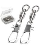 AMYSPORTS Fishing Swivels with Interlock Snap Ball Bearing Swivels - 25pcs, Size 0 (20lb) - Saltwater/Freshwater Tackle Leaders - Buy Online on GoSupps.com