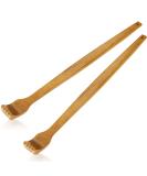 Wooden Back Scratcher & Massage Tool - 2-Piece Set for Itching Relief & Body Relaxation - Buy Online on GoSupps.com