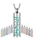 Essential Oil Necklace for Women - Aromatherapy Pendant & 316L Stainless Steel Diffuser Jewelry Gift - Buy Online on GoSupps.com