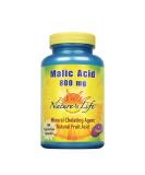 Nature's Life Malic Acid 800 mg | Chelating Agent May Help Support Energy & Muscle Comfort | No Gluten, Non-GMO | 100 Count 100 Count (Pack of 1) - Buy Online on GoSupps.com