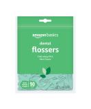 Amazon Basics Mint Dental Flossers, 90 Count, 1 Pack (Previously Solimo) - Buy Online on GoSupps.com