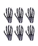 Lurrose 6Pcs Halloween Skeleton Hands Hair Clips - Gothic Bone Claws for Punk Rock Party Dress Up - Buy Online on GoSupps.com