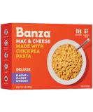 Banza Chickpea Mac and Cheese Elbows - Gluten Free High Protein Pasta with Deluxe Cheddar - Pack of 6 - Buy Online on GoSupps.com