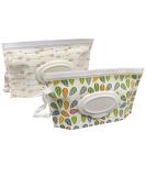 2 Pack Portable Wet Wipe Pouch Bags Set - Reusable & Refillable Travel Holder Cases - Buy Online on GoSupps.com