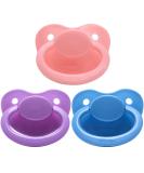 LittleForBig 3-Pacifier Pack - BigShield Gen-1 - Pink, Light Blue, Light Purple - Buy Online on GoSupps.com