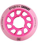 Atom Poison Savant Skate Pink Wheels - 59mm x 38mm (1 pack) - Buy Online on GoSupps.com