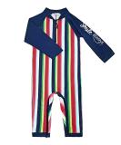 weVSwe Baby Toddler Boy Swimsuit UPF 50+ Sun Protection Rash Guard Swimwear | Blue Rainbow | 0-3 Years & 3 Years | Crotch Zipper - Buy Online on GoSupps.com