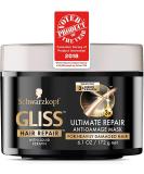 Gliss Mask Ultimate Repair Anti-Damage 6.1 Ounce Jar (180ml) 6.1 Ounce (Pack of 1) - Buy Online on GoSupps.com