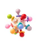 Baby Sensory Teething Toys - Atomic Ball Chew Toys, Rattle & Teether Grasping Activities - 0-12 Months Boys & Girls Gift (Pink) - Buy Online on GoSupps.com