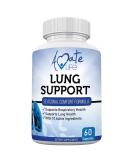 Amate Life Lung Support Dietary Supplements Herbal Breathing Support 10 Active Ingredients Original Formula for Lung Health Lung Cleanse Formula Supplement for Bronchial System 60 Capsules Non GMO - Buy Online on GoSupps.com