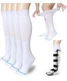 VEIGIKE Socks Liner for Orthopedic Walking Boots Walker Brace Shoe,Medical Tube Socks Under Air Cam Walkers and Fracture Boot Cast Surgical leg Cover White 2 Pairs - Buy Online on GoSupps.com