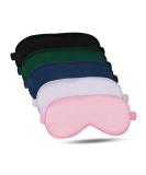 Supregear Silk Sleep Masks 5 Pack - Comfortable Satin Eye Cover for Night Sleeping, Yoga, Travel - Assorted Colors - Men and Women - Buy Online on GoSupps.com