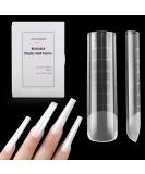 3XL Dual Nail Forms - Square Curved Molds for Polygel Acrylic & Dip Powder Extensions | International Shipping Available - Buy Online on GoSupps.com