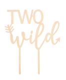 LOVENJOY Gift Boxed Two Wild Cake Topper for Boy Girl 2nd Birthday Cake Decorations Rustic Wood - Buy Online on GoSupps.com