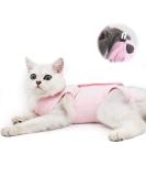 Cat Recovery Suit for Abdominal Wounds and Skin Diseases - Vet Recommended E-Collar Alternative - Medium Pink - Buy Online on GoSupps.com