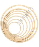 Caydo 7 Pieces 7 Sizes Embroidery Hoops Set 4 inch to 12 inch Bamboo Circle Cross Stitch Hoop Rings for Craft Sewing and Ornaments 7 PCS 7 Size Bamboo - Buy Online on GoSupps.com