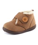 MK MATT KEELY Baby Boots - Winter Warm Plush First Walking Shoes for Toddlers 1-4 Years, 6.5/7 UK Child, Khaki - Buy Online on GoSupps.com