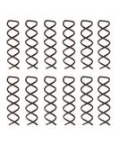 LEBQ Black Spiral Hair Clip - 20 Pcs - Perfect for DIY Hairstyles Bun Pins & Hair Accessories | International Shipping Available - Buy Online on GoSupps.com