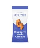 Keto Farms Blueberry Vanilla Cashews - Low Carb Keto Nuts (1 oz, 6 Count) | Roasted Lightly Salted Desserts with Real Fruit | Satisfy Candy Cravings with 0g Added Sugar - Buy Online on GoSupps.com