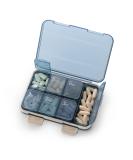 Buy Pill Organizer Plus - 7 Compartment Travel Medicine Box | Large Capacity Portable Vitamins Case - Blue - Buy Online on GoSupps.com