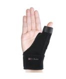 Doeplex Trigger Thumb Splint - Adjustable Thumb Spica Support Brace for Men & Women - Relieves Pain, Sprains, Arthritis, Tendonitis - One Size Fits Right or Left Hand - Black - Buy Online on GoSupps.com