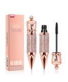 Waterproof 4D Silk Fiber Lash Mascara - Long Lasting Volume and Length - Sparkling Diamond Eye Makeup - Buy Online on GoSupps.com