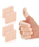 Silicone Gel Finger Cots (16pcs) - Breathable Finger Caps for Cracking, Blisters, Arthritis - Finger Protectors & Sleeves - Buy Online on GoSupps.com