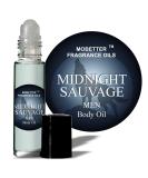 Midnight Sauvage Men Cologne Body Oil 1/3 oz roll on Glass Bottle by Mobetter Fragrance Oils - Buy Online on GoSupps.com
