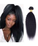 Buy Ladiary 9A Brazilian Hair Bundles - Kinky Straight 16 Inch Real Human Hair Weave Natural Color 100g - International Shipping - Buy Online on GoSupps.com