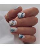 Bufenia Artificial Nails - Square Short White Gradient - 24pcs | International Shipping Available - Buy Online on GoSupps.com