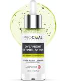 NEW Overnight Retinol Serum High Strength for Face 30ml by Procoal - 3% Retinol Complex Night Concentrate with Bisabolol & Paracress Extract Vegan Cruelty-Free Made in UK - Buy Online on GoSupps.com