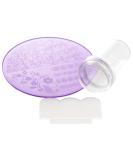 Nail Art Stamping Set | Clear Jelly Stamper & Scraper + Stamping Stencil | Perfect for Creative Nail Designs - Buy Online on GoSupps.com