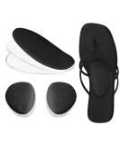 SQHT Gel Insoles for Flat Feet | Height-Adjustable Arch Support Inserts for Plantar Fasciitis | Pressure Relief & Pain Relief | 1 Pair (Black 3 Layers - Buy Online on GoSupps.com