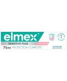 Elmex sensitive plus toothpaste complete protection 75 ml - protects against sensitive teeth and guminations - remineralized the enamel - against tartar - Buy Online on GoSupps.com