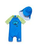 BONVERANO Baby Boys Swimsuit | Toddler Bathing Suit with UPF 50+ Sun Protection | Zipper One Piece Swimwear | 2-3 Years | Diving-goggles - Buy Online on GoSupps.com