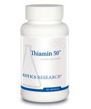 Biotics Research Thiamin 50: High Potency Vitamin B1 (50mg) - Energy & Metabolic Support for Cardiovascular & Brain Health - 90 Capsules - Buy Online on GoSupps.com