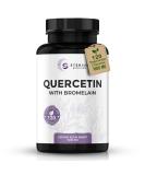 Quercetin with Bromelain 1000mg - Vegan Immune Support Supplement | 120 Non-GMO Veggie Capsules Made in USA - Buy Online on GoSupps.com