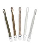 Pacifier Holder Leash Set - Handmade Braided Clips for Boys and Girls, 5PCS - Perfect for Modern Unisex Baby Birthdays - Buy Online on GoSupps.com