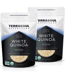 Terrasoul Superfoods Organic White Quinoa 4 lbs - Gluten-Free Whole Grain, Pre-Washed, Plant Protein, High Fiber - Buy Online on GoSupps.com