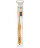 Nordics Organic Eco Toothbrush - Bamboo with Activated Carbon Bristles for Sustainable Dental Care - Buy Online on GoSupps.com