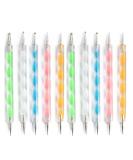 10Pcs Professional Nail Art Dotting Pens Set for Manicure - DIY Nail Art Tools - Buy Online on GoSupps.com