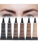 Buy Waterproof Eyebrow Cream - 6 Colors Professional Eyebrow Gel Tint with Brush | International Shipping - Buy Online on GoSupps.com