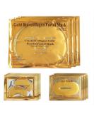 24K Gold Crystal Face Eye & Lip Mask Set - Anti-Aging Dark Circles & Puffiness Reduction - Moisturizing Skincare for All Skin Types - Buy Online on GoSupps.com