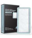 EVERLIT Super Absorbent Wound Dressing - Nonstick Surgical Gauze Pad for Heavily Exuding Wounds | Large Sterile Non-Adhesive Bandage | Pack of 10 (4x8) - Fast Healing & International Shipping - Buy Online on GoSupps.com